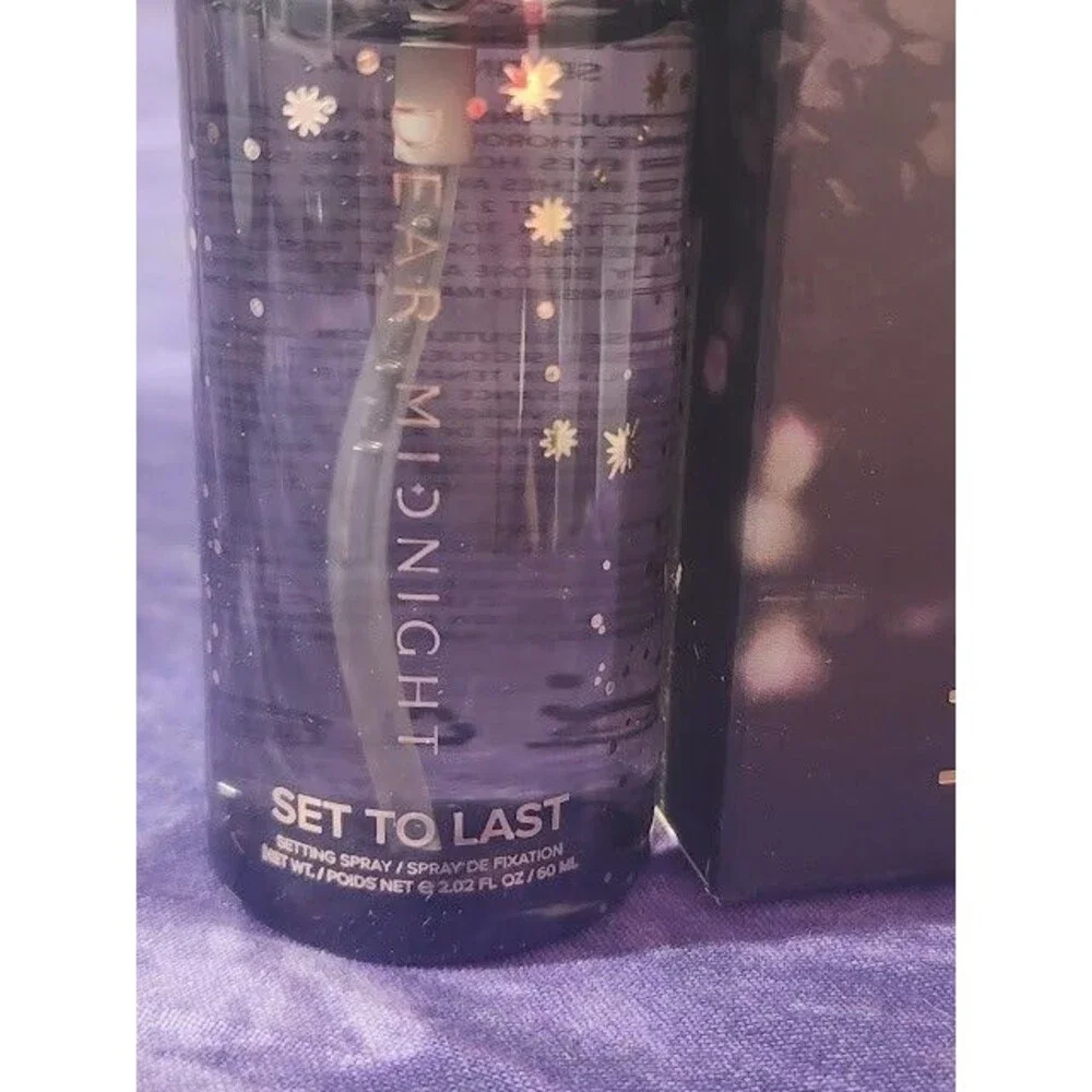 Dear Midnight Set to Last Longwear Face Makeup Setting Finishing Spray 2oz NIB